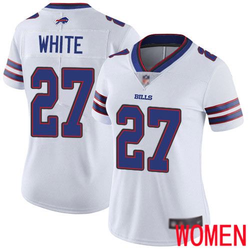 Women Buffalo Bills #27 Tre Davious White White Vapor Untouchable Limited Player NFL Jersey